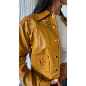 1970's Vintage Vinyl Leather Jacket, Limited Edition, Fabulous Fakes by Robins